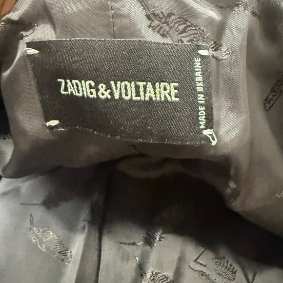 Zadig & Voltaire Gray Wool Embellished Skull Blazer 38 / M - Picture 4 of 6